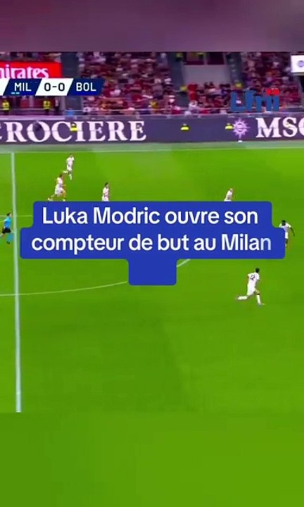 Luka Modric ouvre son compteur de but au Milan AC