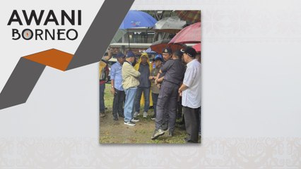 Hajiji tinjau runtuhan Jalan Tun Fuad Stephens