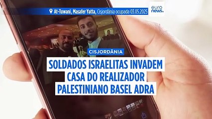 Casa do realizador vencedor de um Óscar Basel Adra alvo de buscas na Cisjordânia