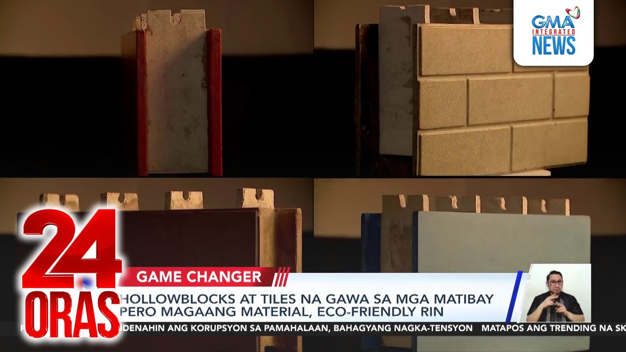 Hollowblocks at tiles na gawa sa mga matibay pero magaang material, eco ...