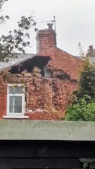 Blackpool house at risk of collapse after being battered by wild
