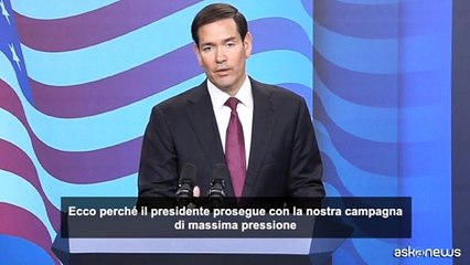 Rubio da Netanyahu: "gli Usa continueranno a far pressione sull'Iran"