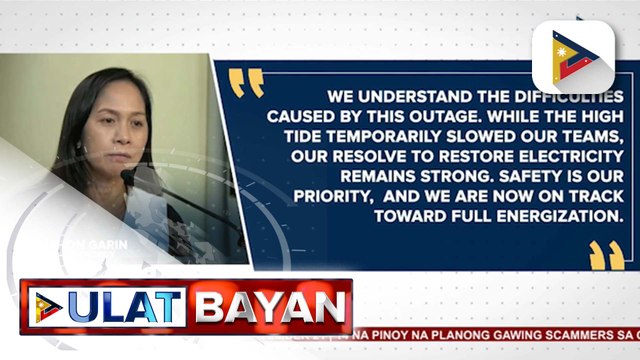 DOE, tiniyak na malapit nang maibalik ang kuryente sa Boracay at mga kalapit-bayan
