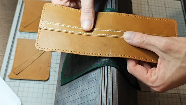 Mens Bifold Leather Wallet Pattern PDF Card Holder Template Sewing Long digital Download