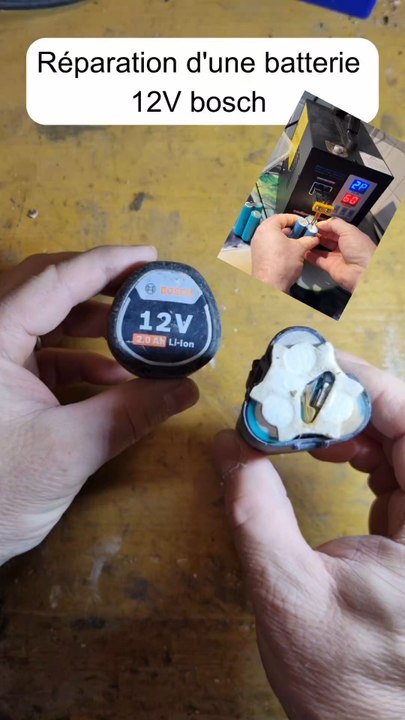 Réparation d'une batterie 12v Bosch