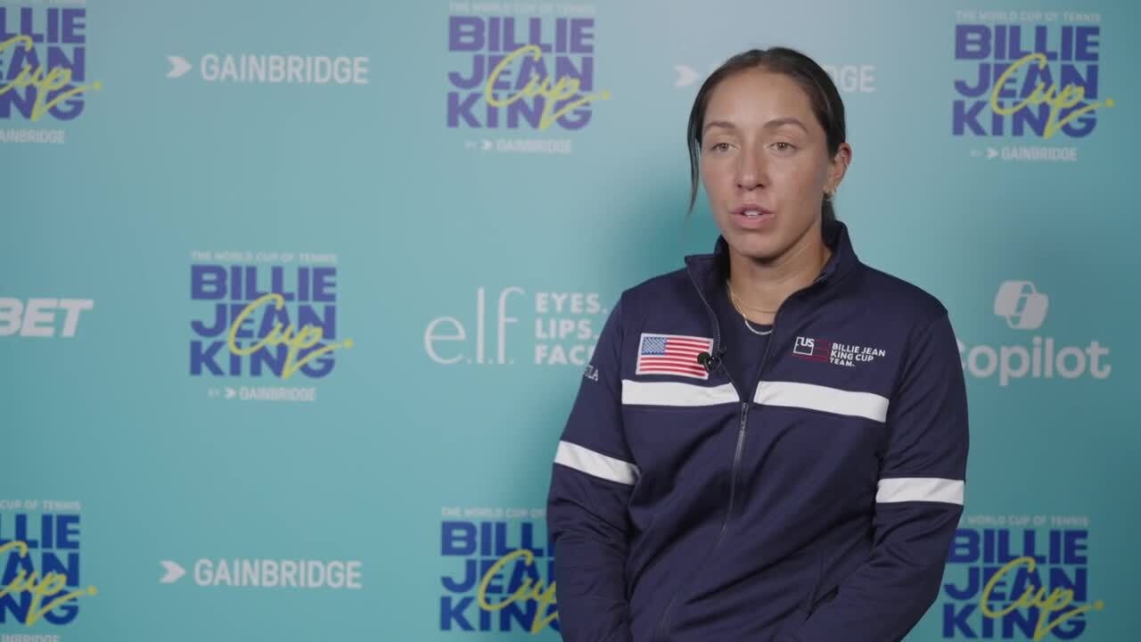 USA's Jessica Pegula discusses Kazakhstan and what it means to play in the team format