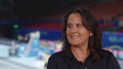 Tournament Director Conchita Martinez talks on the eve of the tournament start (Spanish)