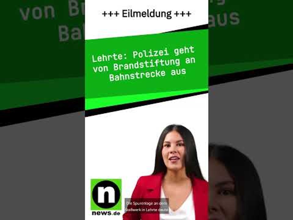 Polizei geht von Brandstiftung an Bahnstrecke aus
