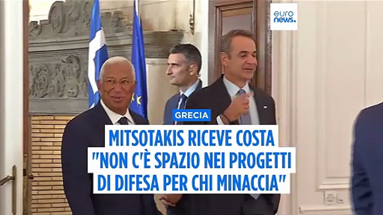 Grecia, Mitsotakis riceve Costa: "Sosteniamo programmi di difesa europea comune"