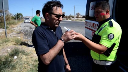 Sulama kanalına düşen otomobilin sürücüsü: Tavus kuşu gibi uçtum!