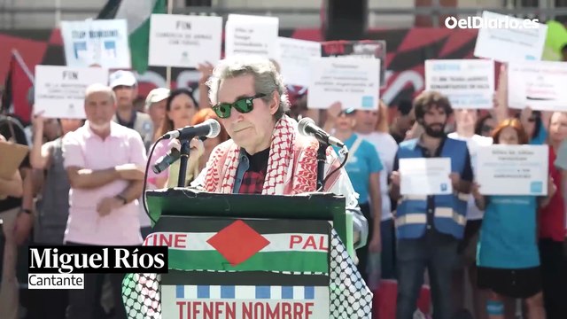 Miguel Ríos, Jorge Sanz o Zamora Abril, entre los actores y actrices que han leído los nombres de niños asesinados en Gaza