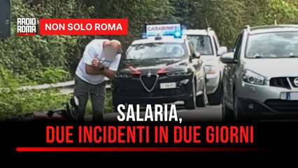 Due incidenti auto-moto in due giorni sulla Salaria per Roma