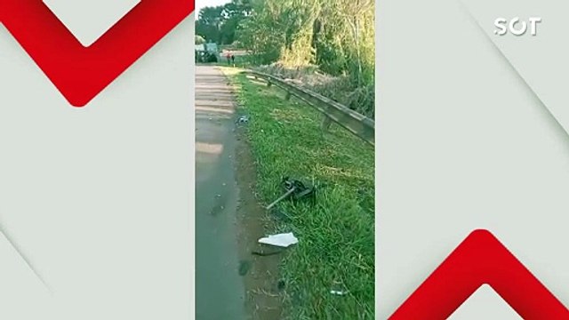 Colisão entre caminhões deixa uma vítima fatal e rodovia na BR-277 é interditada em Candói