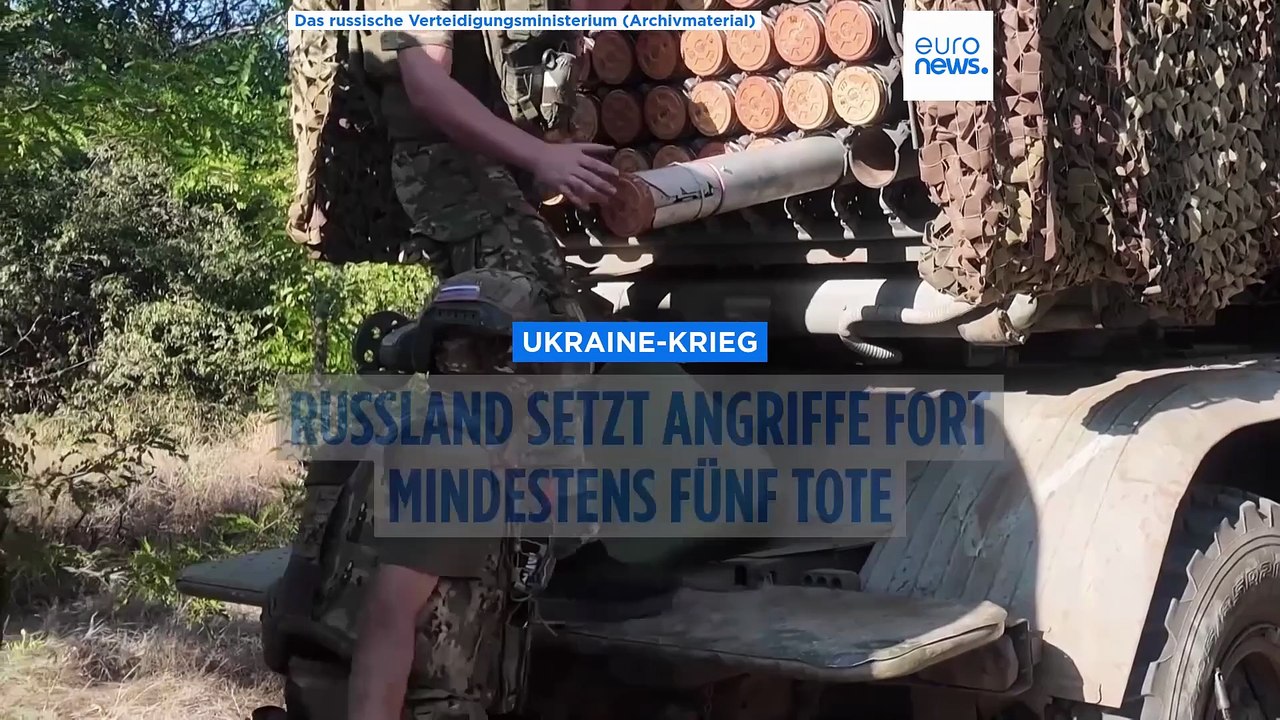 Mindestens fünf Tote in der Ukraine binnen 24 Stunden