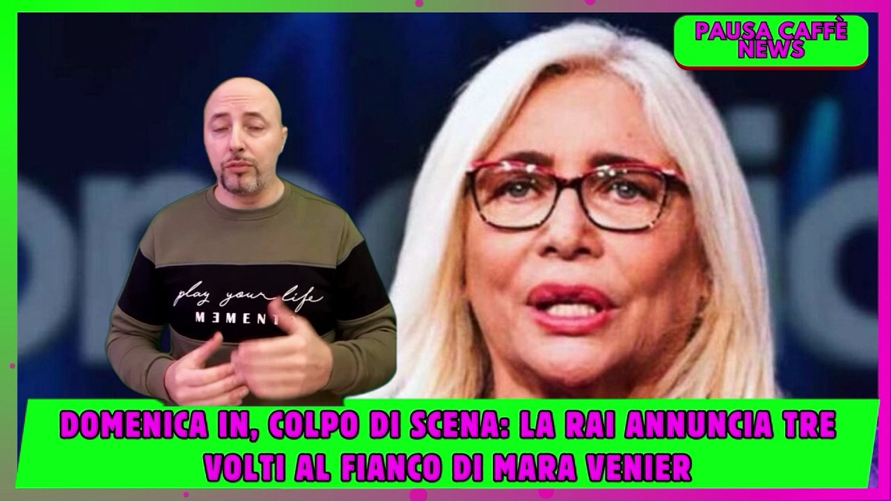 Domenica In, colpo di scena la Rai annuncia tre volti al fianco di Mara Venier
