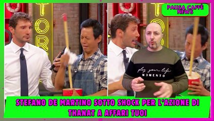 Stefano De Martino sotto shock per l’azione di Thanat a Affari Tuoi