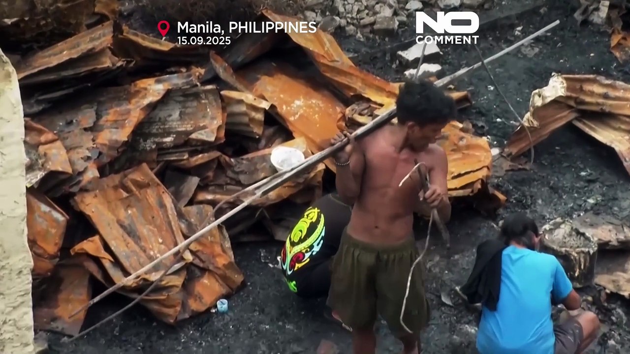 Feuer in Manila vertreibt 1.000 Familien und zerstört mehrere Häuser