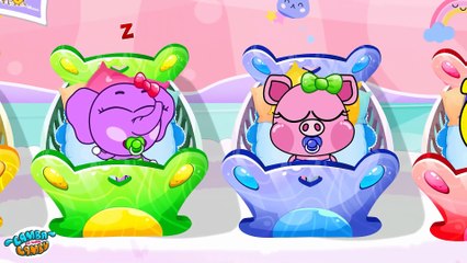 Piggy Sleeps at the Birthday Cake 😴🎂 | Lamba Lamby | Kids Songs #LambaLamby #KidsSongs #PiggyFunny #BirthdayCake