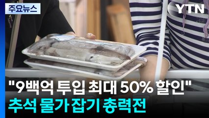 "900억 투입해 최대 반값 할인"...'추석 물가 잡기' 총력전 / YTN