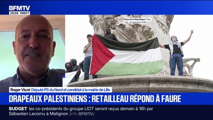 Drapeaux palestiniens sur les mairies: "Le laisser flotter pendant une journée, c'est quelque chose de très légitime", assure Roger Vicot, député PS du Nord