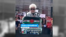Almodóvar y más de 300 artistas leen en la Puerta del Sol los nombres de niños palestinos asesinados