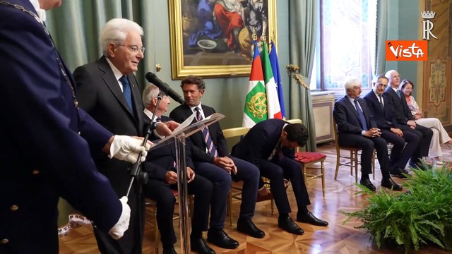 Il Presidente della Repubblica Sergio Mattarella riceve il premio Burgio 2025