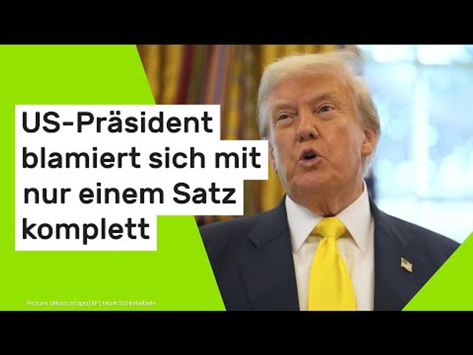 Donald Trump: US-Präsident blamiert sich mit nur einem Satz komplett