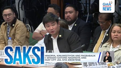 Mga senador sa minorya, kinuwestiyon ang pagbabalik kay Hernandez sa Senado gayong nagpasya ang plenaryo na sa Pasay City Jail siya idedetene | Saksi