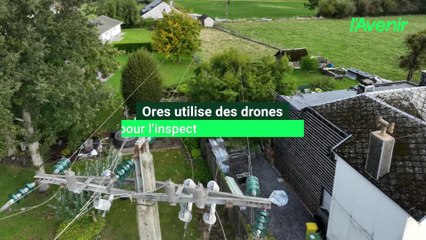 Ores utilise des drones pour l’inspection de ses poteaux