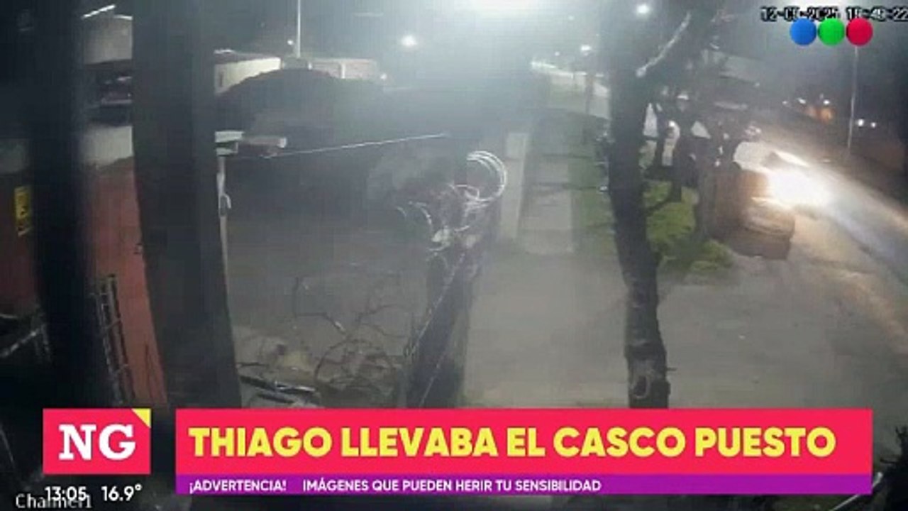 Nuevo video previo al accidente de Thiago Medina