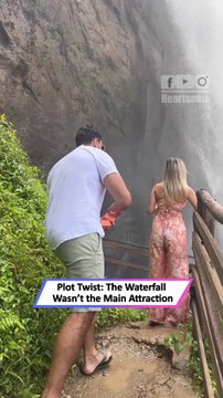 Waterfall Proposal Surprise 💍 She Turns Around to Pure Magic!|| Heartsome 💖