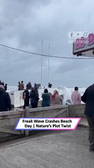 Freak Wave Crashes Beach Crowd! Phones Out, Panic Sets In 🌊😂|| Heartsome 💖