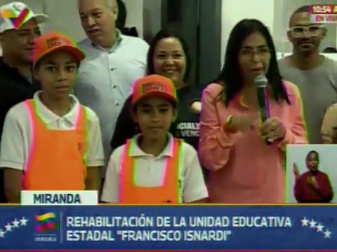 Miranda I Entregan rehabilitada la Unidad Educativa Francisco Isnardi para inicio escolar 2025-2026