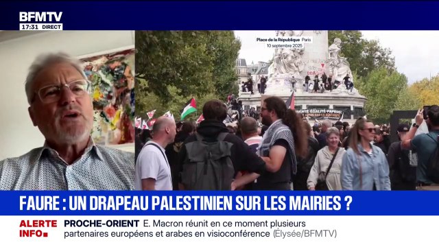 Ce sont les peuples qui font l'histoire : Bruno Piriou, maire divers gauche de Corbeil-Essonnes, explique pourquoi il a hissé un drapeau palestinien devant la mairie de sa ville
