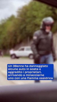Tunisino di 38 anni arrestato dopo aver seminato il panico con piede di porco e fiamma ossidrica: fermato dai carabinieri con il taser