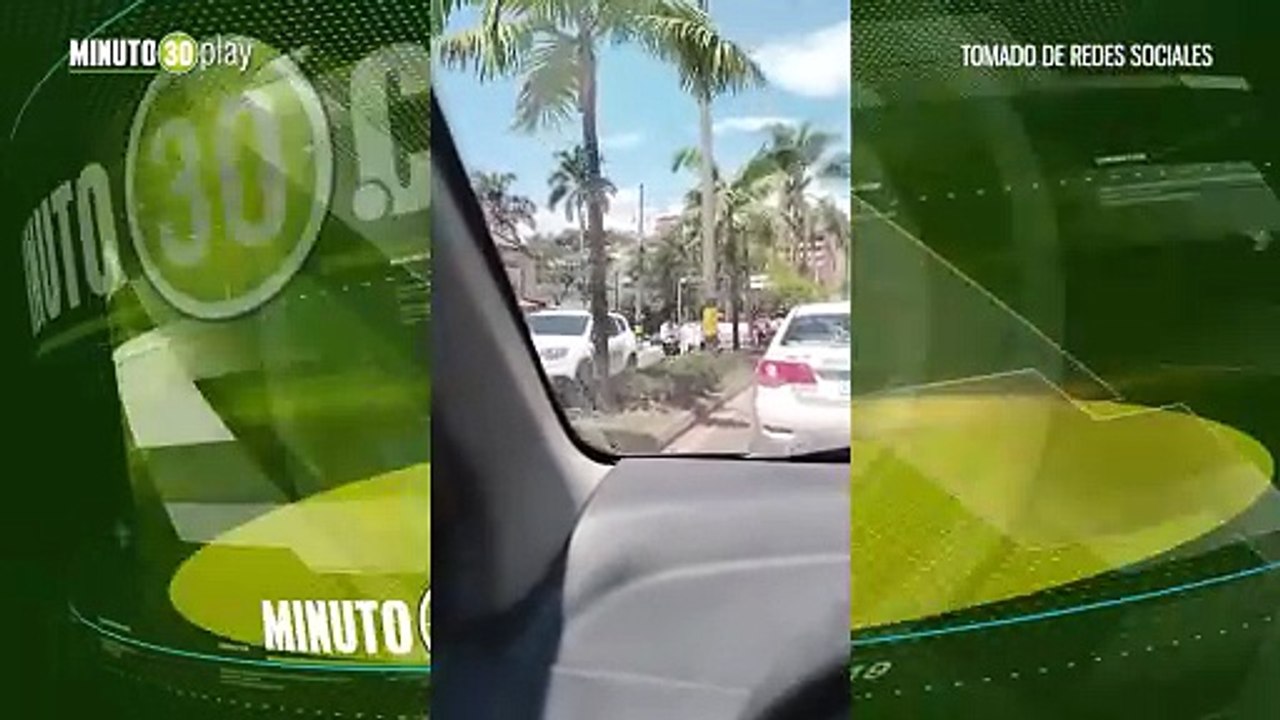 Accidente de tránsito en Las Palmas genera caos en la movilidad