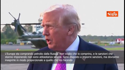 Trump: Sono disposto a imporre sanzioni a Russia, Ue inasprisca le sue