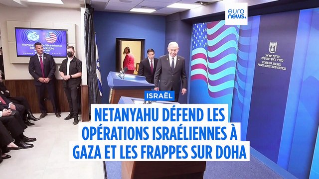 Benjamin Netanyahu défend les opérations israéliennes à Gaza et les frappes contre le Hamas au Qatar