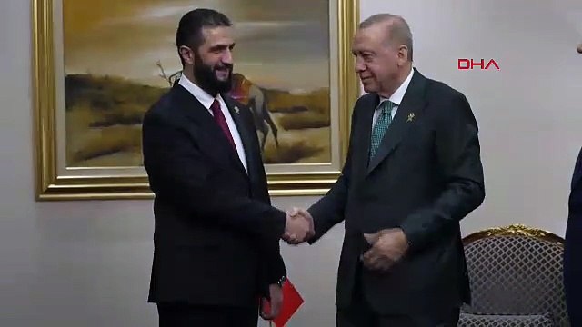 Cumhurbaşkanı Erdoğan, Suriye Cumhurbaşkanı Şara ile bir araya geldi