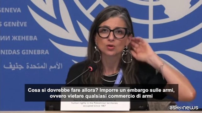Francesca Albanese (Onu): a Gaza si sta commettendo un genocidio