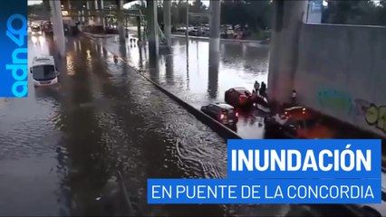Puente de La Concordia en Iztapalapa se inunda, automovilistas varados a días de la explosión
