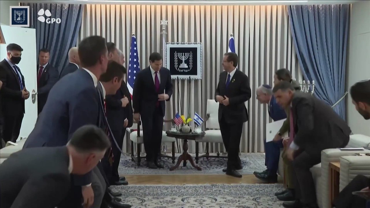 Marco Rubio Meets Israeli President in Jerusalem Amid Escalating Gaza Conflict