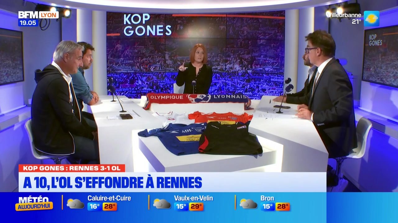 Kop Gones du lundi 15 septembre - À 10, l'OL s'effondre à Rennes