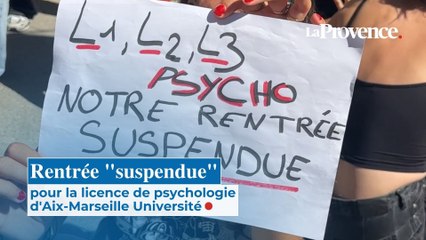 Rentrée "suspendue" pour la licence de psychologie  d'Aix-Marseille Université