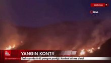 Erzincan’da örtü yangını paniği: Kontrol altına alındı