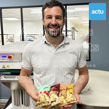 A Sablé, Maison Drans lance sa gamme de petits sablés salés dont... les petits sablés aux rillettes !