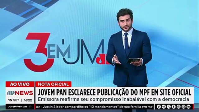 Jovem Pan esclarece publicação do MPF em site oficial