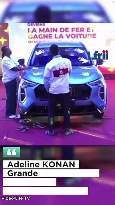 Adeline KONAN, grande gagnante de l'émission '' La main de fer''