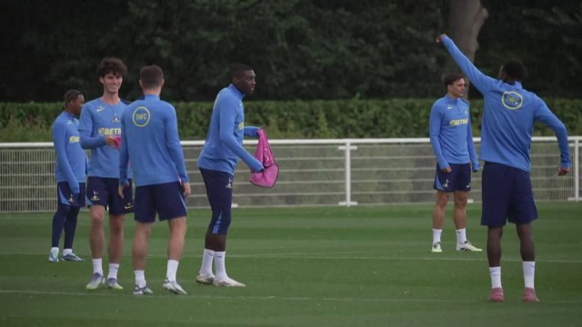 Frank leads Tottenham training ahead of Villareal opening UCL game