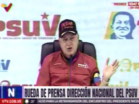 Sec. Gral. del PSUV Cabello: El pueblo está decidido a preservar su soberanía e independencia